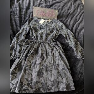NWT Universal Thread Black Multi Cut Out Dress M